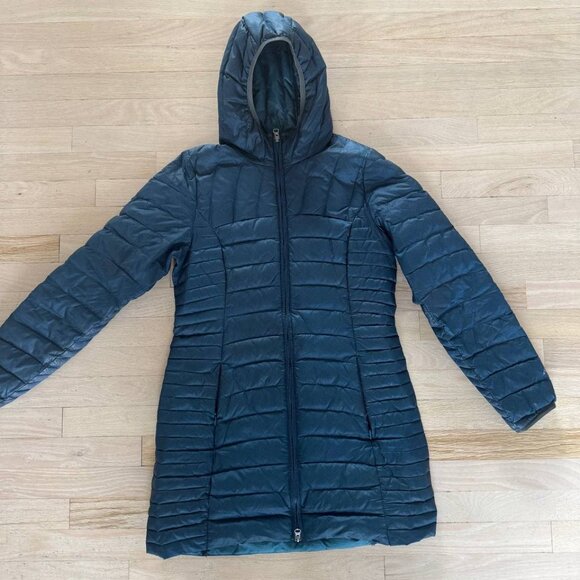 Eddie Bauer Puffer Jacket Women’s Sz Medium Black Down Quilted Full Zip Parka - Picture 1 of 6
